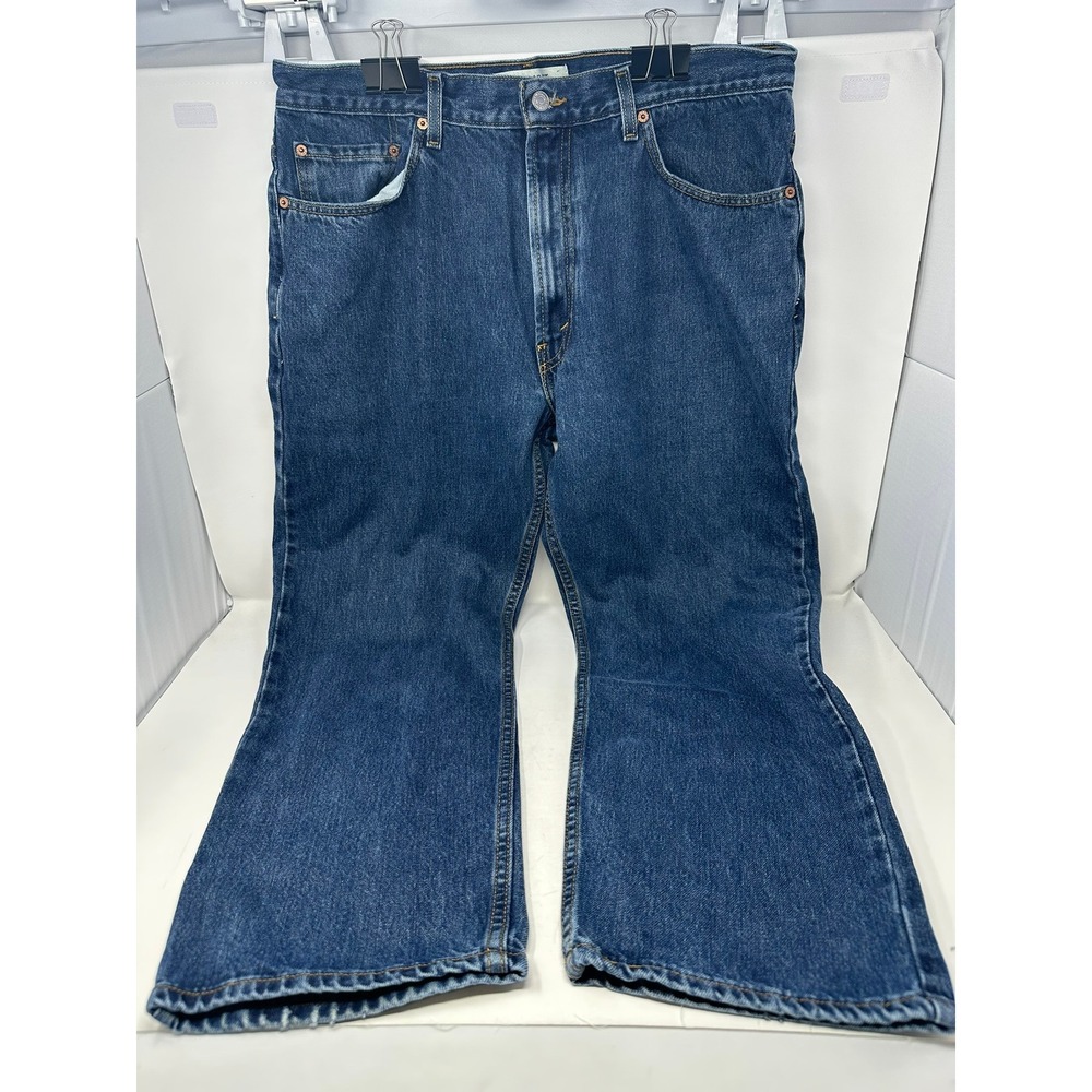 Levi's Jeans Men 38x30 Blue 505 Regular Fit Straight Leg Denim Pants 1299
